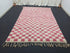 Pink Checkered Berber Rug - Handmade Moroccan Wool Rug
