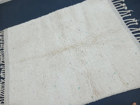 Polka Dotted Handmade Berber Moroccan Rug – Custom & Authentic