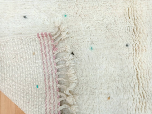 Polka Dotted Moroccan Wool Rug | Handmade Berber Rug