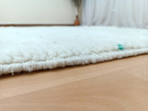 Polka Dotted Moroccan Wool Rug | Handmade Berber Rug