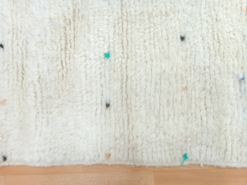 Polka Dotted Moroccan Wool Rug | Handmade Berber Rug