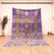 Purple Handmade Berber Rug, Floral Moroccan Custom Carpet