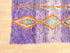 Purple Handmade Berber Rug, Floral Moroccan Custom Carpet