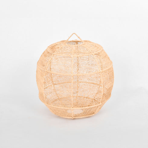 Natural Raffia Pendant Light – Ball Shaped Moroccan Handmade Ceiling Lampshade!