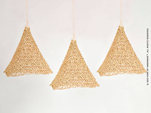 Rustic straw Lampshade Pendant Light - Straw Chandelier Luminaire Suspension