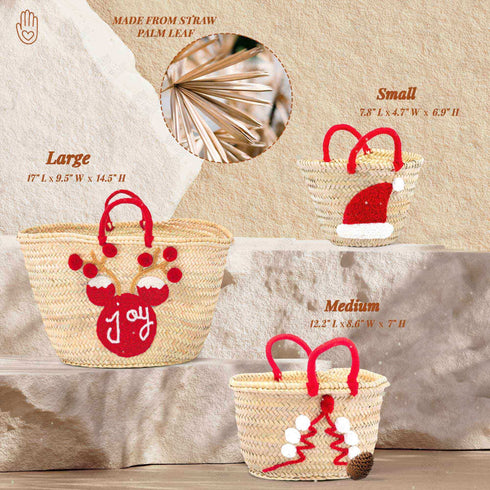 Santa's Straw Bag: Perfect Personalized Gift !