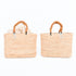 Moroccan Raffia Handbag | Small Summer Tote with Wooden Bead Handles