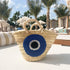 Straw Evil Eye Small Bag - Handcrafted Evil Eye Straw Bag