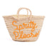 customizable Spritz, Please! summer tote bag for the beach orange cocktail embroided cup glass design