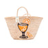 customizable Spritz, Please! summer tote bag for the beach orange cocktail embroided cup glass design
