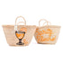 customizable Spritz, Please! summer tote bag for the beach orange cocktail embroided cup glass design