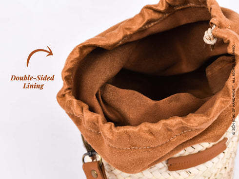 Stylish Women's Straw Bucket Bag | Handmade Womens Handbag