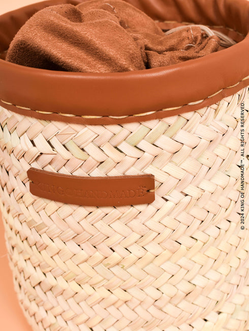 Stylish Women's Straw Bucket Bag | Handmade Womens Handbag