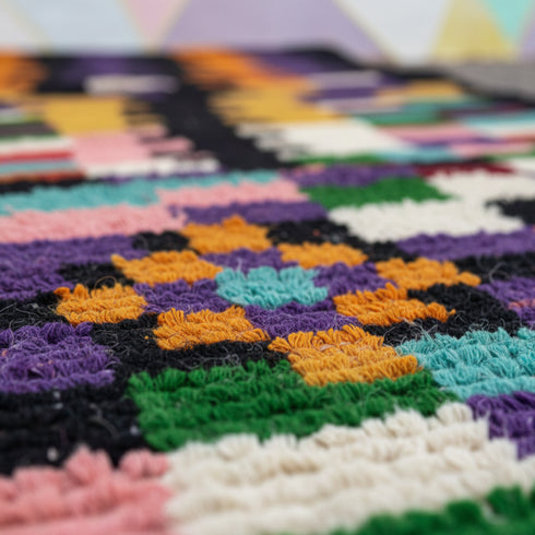 Authentic Handmade Wool Rugs - Colorful Berber Decor