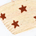 Multiple Stars Embroidered Basket | Handwoven Summer Straw Tote⭐
