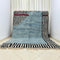 Turquoise Handmade Berber Moroccan Rug - Custom Beni Ourain Rug