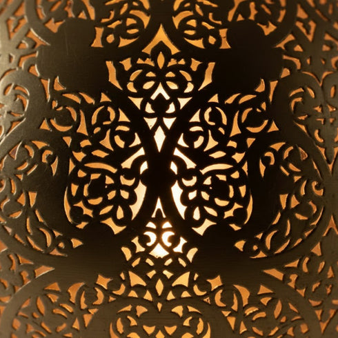 Moroccan Brass Ceiling Light – Vintage Handmade Lamp (pl-2029)