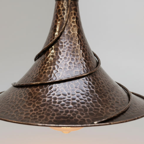 Handmade Brass Dome Pendant Light - Artisan Boho Chandelier