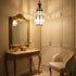 Handcrafted Moroccan Glass Ceiling Lamp - Elegant Pendant