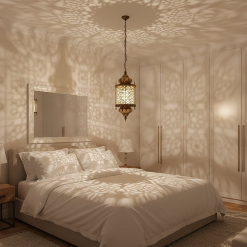 Handcrafted Moroccan Lantern - Authentic Hanging Lamp