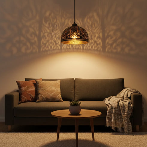 Moroccan Brass Ceiling Light - Moroccan handmade design (pl-2022)