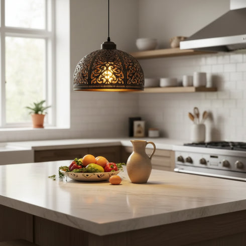 Moroccan Brass Ceiling Light - Moroccan handmade design (pl-2022)