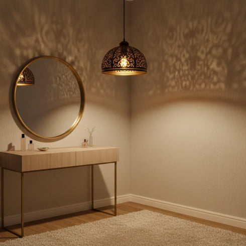 Moroccan Brass Ceiling Light - Moroccan handmade design (pl-2022)