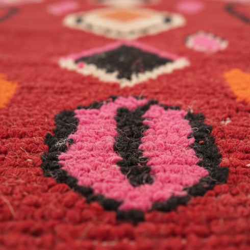 Handmade Moroccan Boujaad Wool Rug - Custom Berber Home Decor