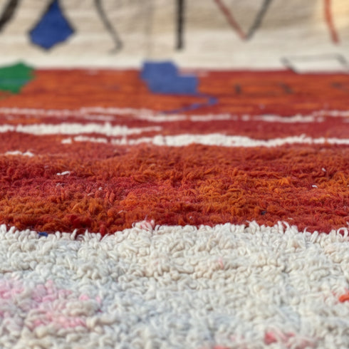 Handmade Moroccan Boujaad Rug - Custom Wool Carpet