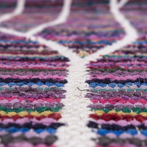 Custom Striped Moroccan Wool Rugs - Custom Boho Decor