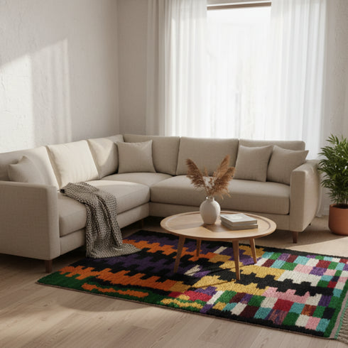 Authentic Handmade Wool Rugs - Colorful Berber Decor