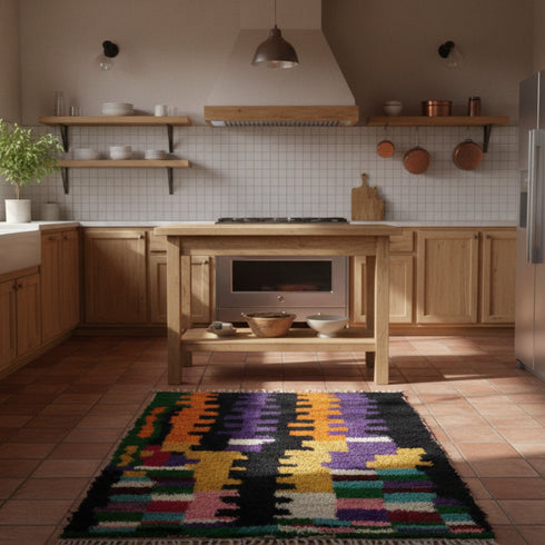 Authentic Handmade Wool Rugs - Colorful Berber Decor