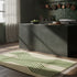 Green Striped Moroccan Rug – Modern Handmade Carpet