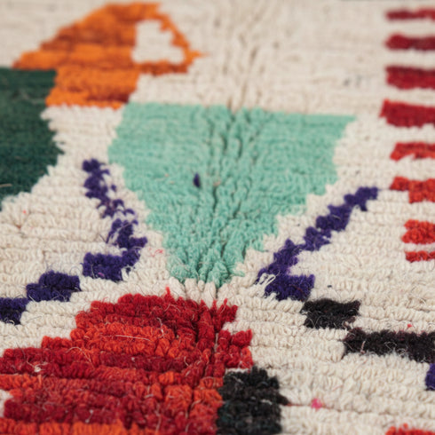 Steel Red Boujaad Rug - Custom Handwoven Moroccan Rug