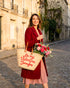 Personalized “Be My Valentine” Straw Basket Tote Bag | Custom Name Gift