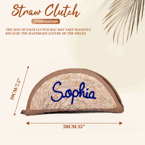 Elegant Bliss: Personalized Bride Clutch for a Timeless Touch