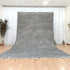 White & Black Moroccan Wool Rug – Handwoven Beni Ouarain Rug