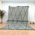 White & Black Moroccan Beni Ouarain Wool Rug | Handmade
