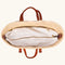 Straw Basket Backpack – Moroccan Market Bag, Leather Straps