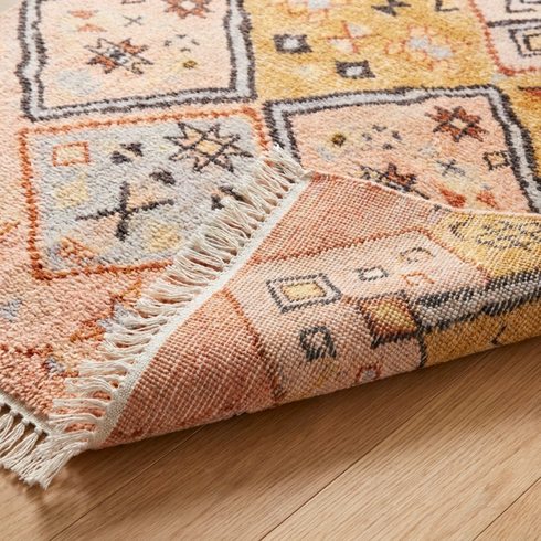 Handmade Boujaad Rug – Colorful Flatweave Wool Area Rug for Boho Interiors