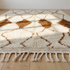 Beni Ourain Rug – Ivory High-Pile Geometric Wool Rug