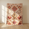 Authentic Handmade Boujaad Rug – Natural Wool Flatweave Moroccan Rug with Tribal Boho Design