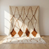 Beni Ourain Rug – Ivory High-Pile Geometric Wool Rug