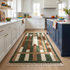 Beni Ourain Rug – Green Geometric Wool Area Rug