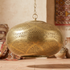 Filigree Brass Moroccan Ceiling Light