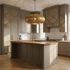 Brass Pendant Light – Moroccan Filigree Openwork Living Room