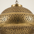 Moroccan Pendant Light – Brass Filigree Bedroom