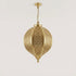 Handmade Moroccan Pendant Light – Brass Teardrop Geometric Filigree