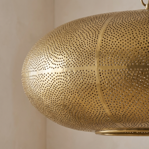 Moroccan Pendant Light – Brass Dome