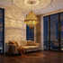 Authentic Handmade Moroccan Lamp – 100% Solid Brass Chandelier for Elegant Living Room Decor